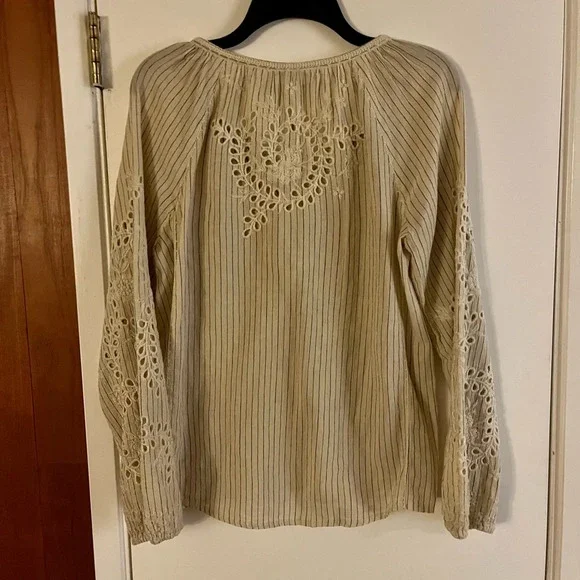 Johnny Was Ivory Marrakesh Embroidered Blouse - Picture 8 of 11